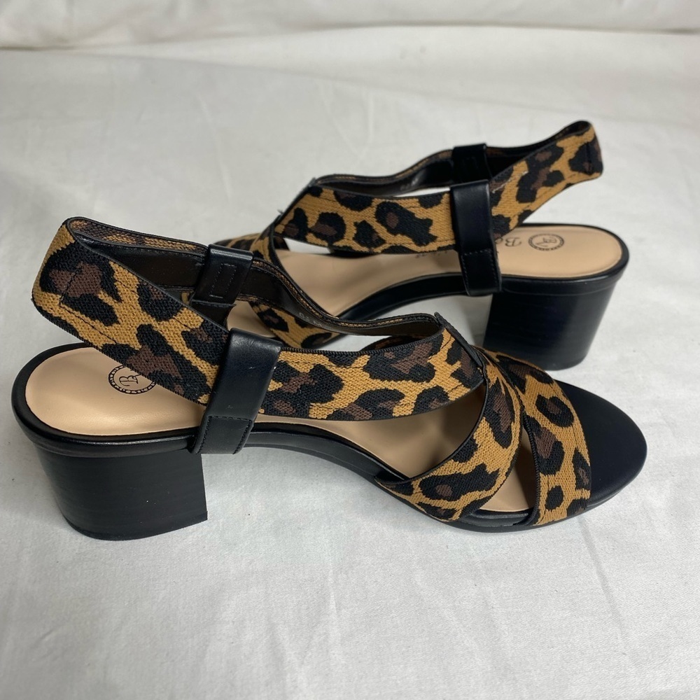 Bella Vita Womens Leopard Jodi Stretch Sandals US 6.5M New Open Toe Shoes - Picture 9 of 10
